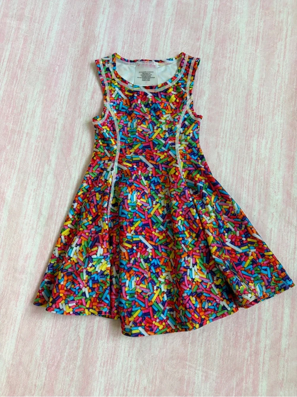 Terez Girls Sprinkles-Print Skater Dress - Multicolor